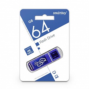 USB 3.0/3.1 накопитель Smartbuy 064 ГБ серия Glossy Тёмно-Синий (SB64GBGS-DB)