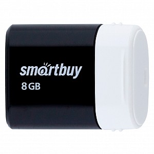 USB 2.0 накопитель Smartbuy 008 ГБ серия Lara Чёрный (SB8GBLARA-K)