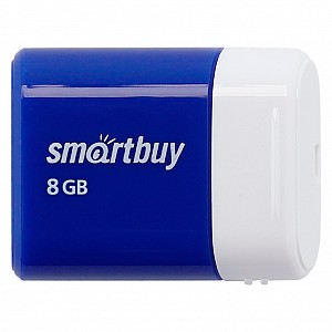 USB 2.0 накопитель Smartbuy 008 ГБ серия Lara Синий (SB8GBLARA-B)