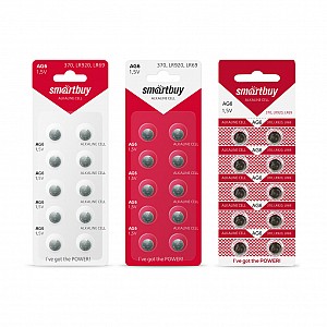 Батарейка часовая Smartbuy AG6-10B (100/2000) (SBBB-AG6-10B) (цена за упаковку, 10 шт)