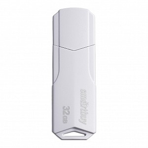 USB 2.0 накопитель Smartbuy 032 ГБ серия Clue Белый (SB32GBCLU-W)