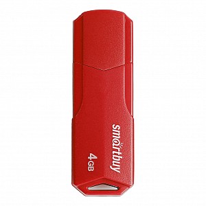 USB 2.0 накопитель SmartBuy 004 ГБ серия Clue Красный (SB4GBCLU-R)