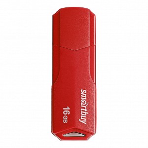 USB 2.0 накопитель Smartbuy 016 ГБ серия Clue Красный (SB16GBCLU-R)