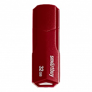 USB 2.0 накопитель Smartbuy 032 ГБ серия Clue Бордовый (SB32GBCLU-BG)