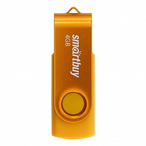 USB 2.0 накопитель Smartbuy 004 ГБ серия Twist Жёлтый (SB004GB2TWY)