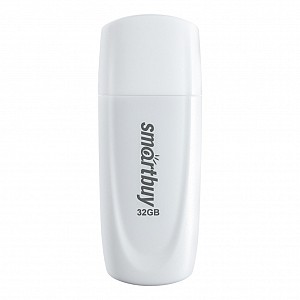 USB 2.0 накопитель Smartbuy 032 ГБ серия Scout Белый (SB032GB2SCW)