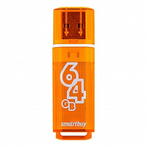 USB 2.0 накопитель Smartbuy 064 ГБ серия Glossy Оранжевый (SB64GBGS-Or)