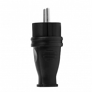 Вилка Smartbuy, прямая каучуковая 230В, 2P+PE, 16A, IP44 (SBE-16-P07-R)