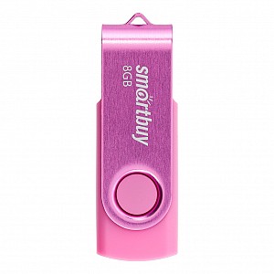 USB 2.0 накопитель SmartBuy 008 ГБ серия Twist Розовый (SB008GB2TWP)