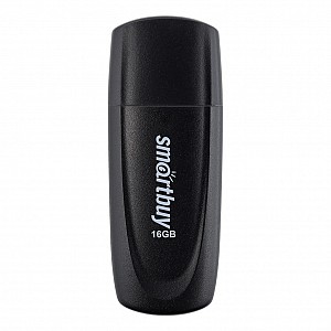 USB 2.0 накопитель Smartbuy 016 ГБ серия Scout Чёрный (SB016GB2SCK)