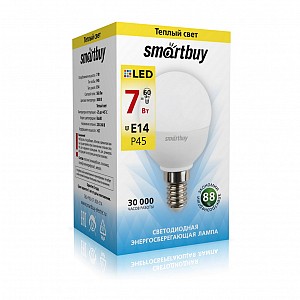 Светодиодная (LED) Лампа Smartbuy-P45-07W/3000/E14