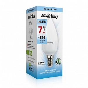 Светодиодная (LED) Лампа Smartbuy-C37-07W/4000/E14