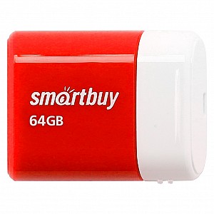 USB 2.0 накопитель Smartbuy 064 ГБ серия Lara Красный (SB64GBLARA-R)