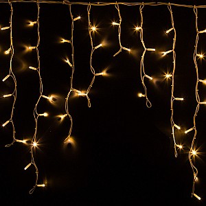 Гирлянда светодиодная Бахрома (Айсикл) 5,6x0,9м 240 LED ТЕПЛЫЙ БЕЛЫЙ белый каучук 3,3мм IP67 постоянное свечение 230В нужен блок 315-001 NEON-NIGHT