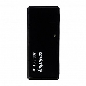 USB 2.0 Хаб Smartbuy 6110, 4 порта, черный (SBHA-6110-K)