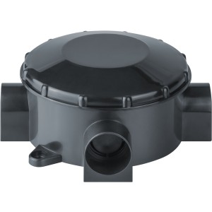 Коробка Navigator 93 760 NSS-DB-70-35-BL распаячная откр.монт.трехрожковая чер.