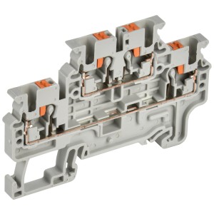 ARMAFIX Клемма пружин. Push-in CP-ML 2 ур. 2,5мм2 серая IEK