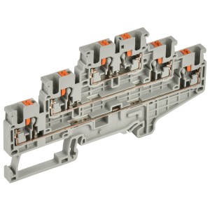 ARMAFIX Клемма пружин. Push-in CP-ML 3 ур. 2,5мм2 серая IEK