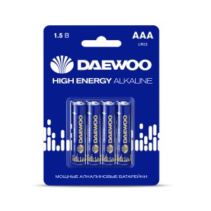 LR03 DAEWOO High Energy Alkaline BL-4