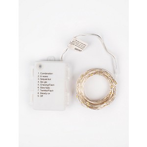 Гирлянда DC-G03-120Y, 120 желт. microLED, 12.1 м., 8 реж., 3xAA