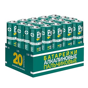 LR 6 CRAZYpower Алкалиновые (20 шт.) зел.