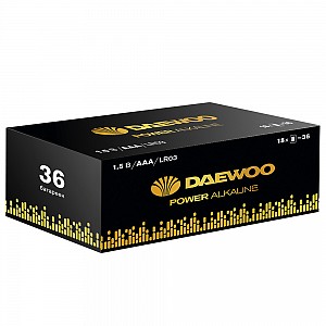LR03 DAEWOO Power Alkaline Pack-36