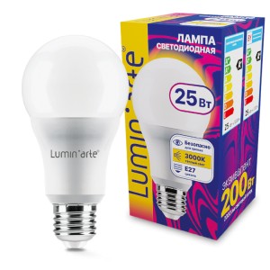 Светодиодная лампа LUMIN'ARTE LSTD-A65-25W3KE27 25Вт 3000K E27