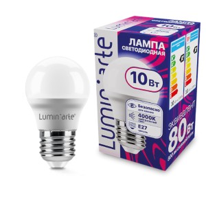Светодиодная лампа LUMIN'ARTE LSTD-G45-10W4KE27 10Вт 4000K E27
