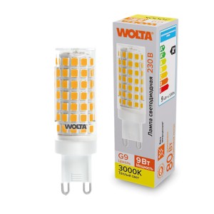 Светодиодная лампа WOLTA WSTD-JCD-9W3KG9-C 9Вт 3000K G9