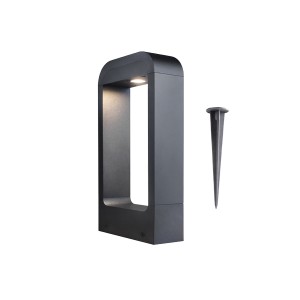FL-LED GardenFrame-BL001-300 12W 4000K 150x56x300мм BK IP65 +колышек - LED столб. сад.парк. алюмин.