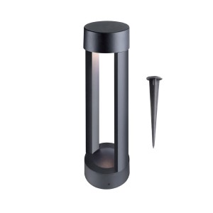 FL-LED GardenPipe-BL012-300 12W 4000К D90*300мм BK IP65 +колышек - LED столб. сад.парк. алюмин.