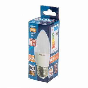 PLED-LX C37 8w E27 3000K Jazzway