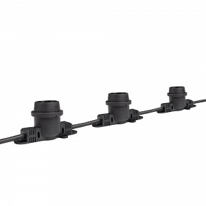 Уличные гирлянды / PBL-S80/ L48+1.5 Black E27 (универс.крепл) IP65 Jazzway (5040601A)