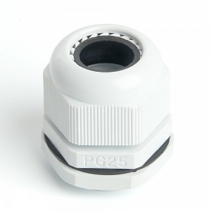 Сальник PG25 диаметр проводника 16-21 мм IP54, серый (DIY упаковка 2 шт)