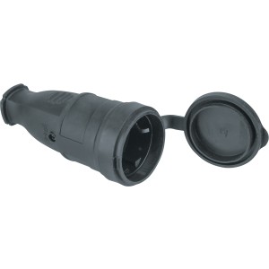 Розетка Navigator 61 369 NCA-SKR01-16A-E-IP44-BL переносная с/з черная
