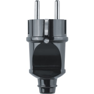 Вилка Navigator 61 360 NCA-PL02-16A-E-BL прямая с/з черная