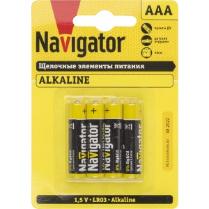 Элемент питания Navigator 61 462 NBT-NPE-LR03-BP4