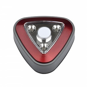 Светильники ночники Uniel DTL-356 Треугольник/Red/3LED/3AAA