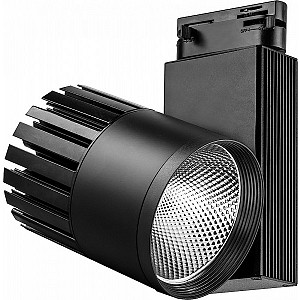 Светильник трековый светодиодный на шинопровод 20W, 1800 Lm, 4000К, 35 градусов,черный, AL105 с драйвером в комплекте серия MarketBright