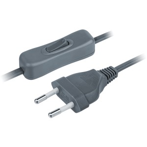 Шнур Navigator 61 722 NPS-FS-170-2x0.5-GR 1.7м с выкл. серый