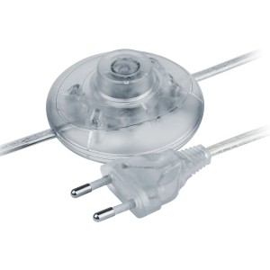 Шнур Navigator 61 719 NPS-FS01-170-2x0.5-TR 1.7м с выкл. прозрачный
