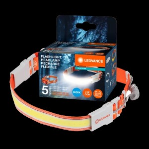 Налобный фонарик 3W 6500K IP20 USB (Type-C) - FLASHLIGHT HEADLAMP RECHARGE FLEX LEDVANCE