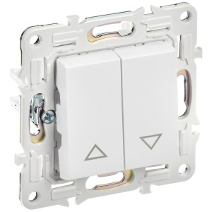 SKANDY Выключатель жалюзи 10А SK-V12W арктический белый IEK