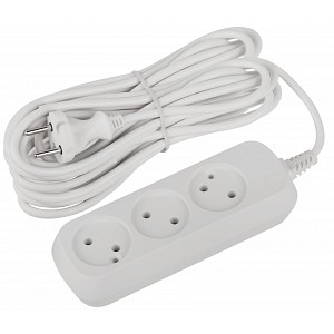 UDL-10-3100 Удлинитель электрический ЭРА UDL-10-3100 Greenline 3 розетки без заземления 10м ПВС 2x1мм2