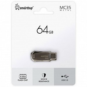 USB 3.0/3.1 накопитель Smartbuy 064 ГБ серия MC35 Dual Type-C/Type-A (SB64GBMC35)