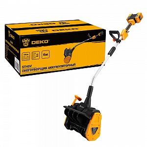 Снегоуборщик аккумуляторный DEKO ST40V, 2*4.0Ач