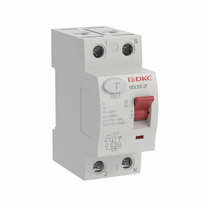 УЗО YON макс (YON max), 2P, 100mA, 63A, тип AC DKC (MDL100-2P3-63-AC)