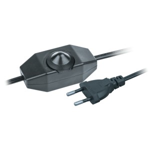 Шнур Navigator 61 603 NPS-FS02-170-2x0.5-BL 1.7 м с диммируемым выкл. черный