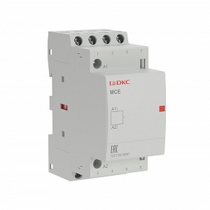 Контактор модульный YON макс (YON max) типа MCE, 4P, 25A, 240В, 4НО DKC (MCE-25-40-A240)