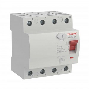 УЗО YON макс (YON max), 4P, 300mA, 80A, тип AC DKC (MDL100-4P4-80-AC)